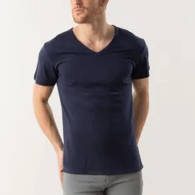 Active TENCEL™ Lyocell Pique Knit V-Neck Tee