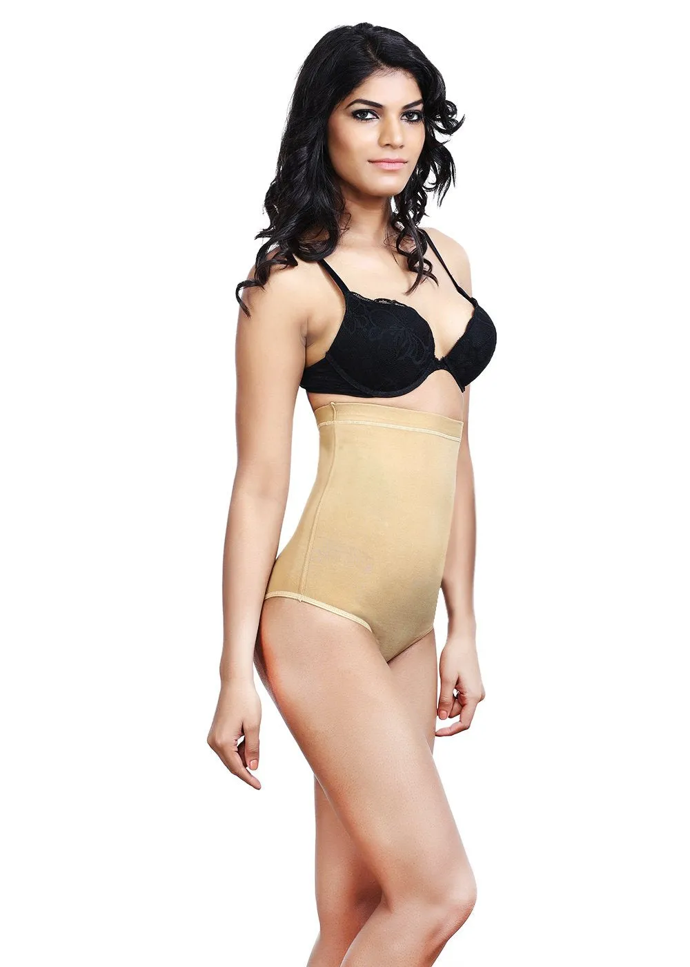 Adorna Tummy And Waist Shaper for Women Beige