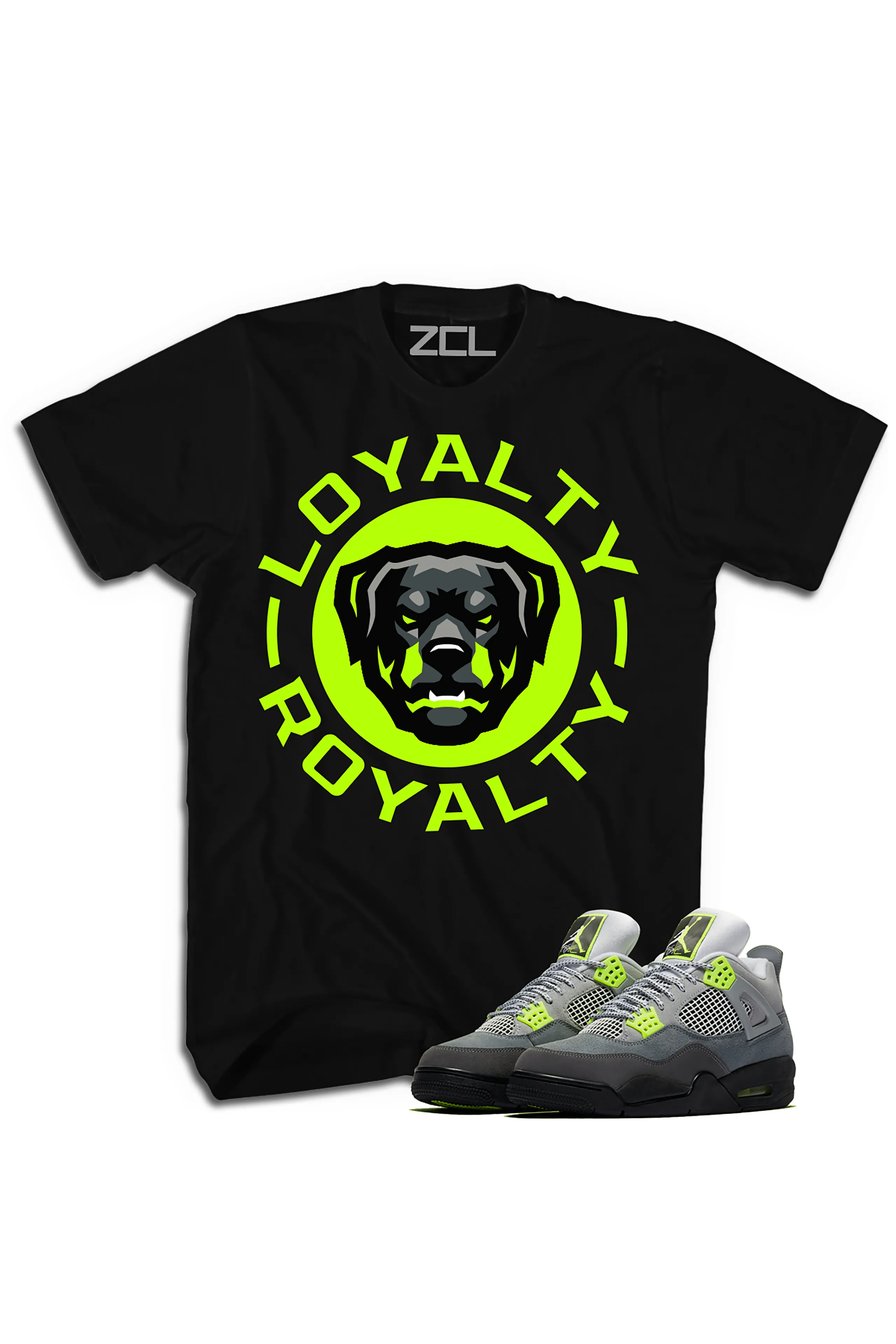 Air Jordan 4 Neon "Loyalty Royalty" Tee