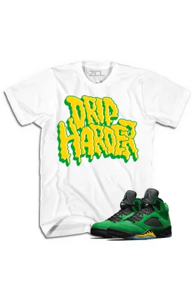 Air Jordan 5 "Drip Harder" Tee (Oregon Apple Green)