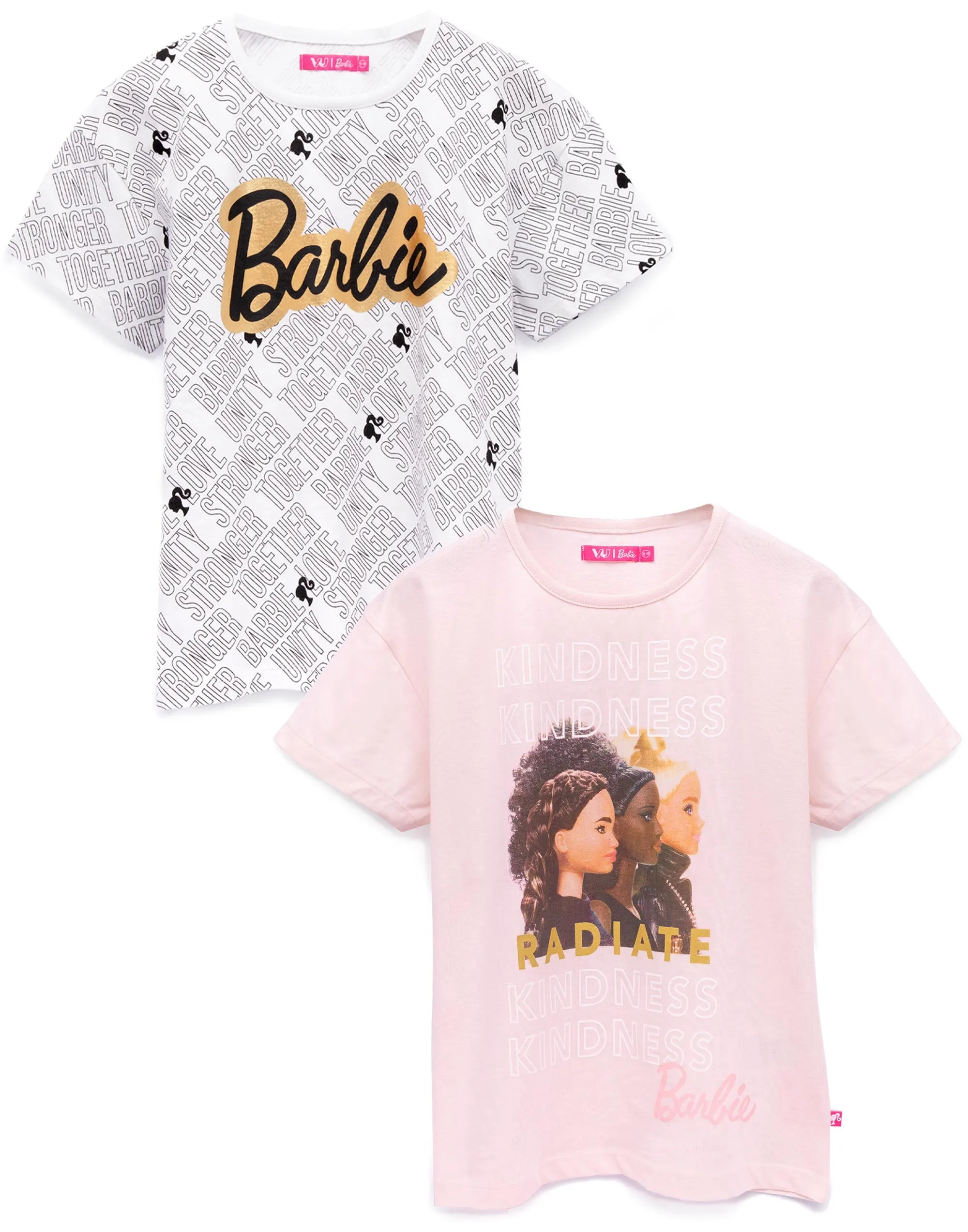 Barbie T-Shirt For Girls 2 Pack