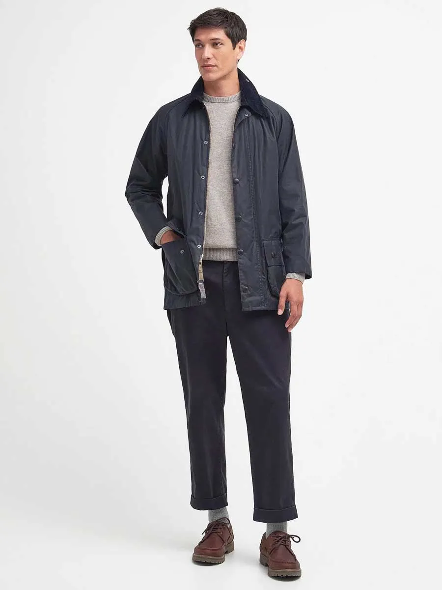 BARBOUR Beaufort Wax Jacket - Mens - Navy