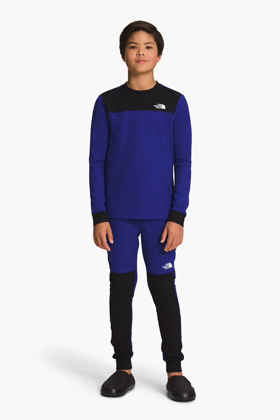 Boys Baselayer North Face Teen Waffle Baselayer Lapis Blue