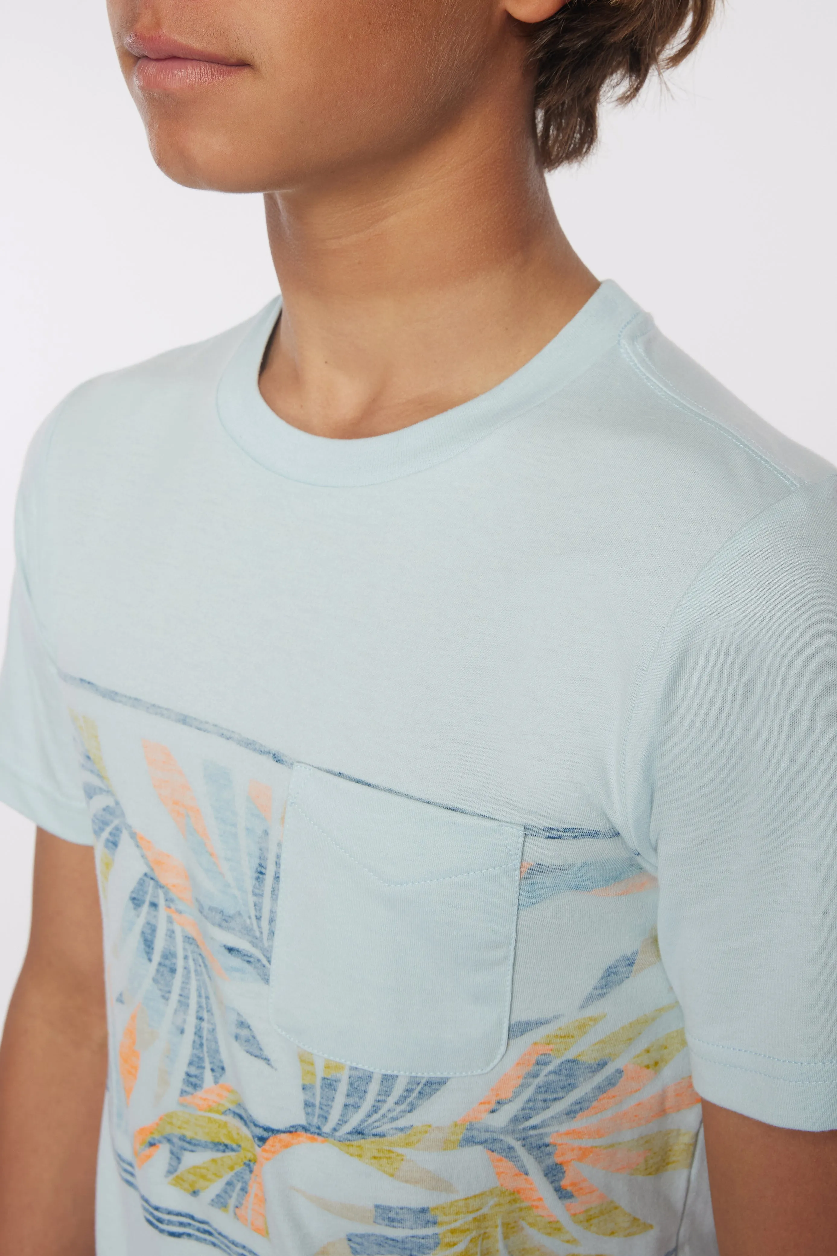 BOYS HEIST PRINT POCKET TEE