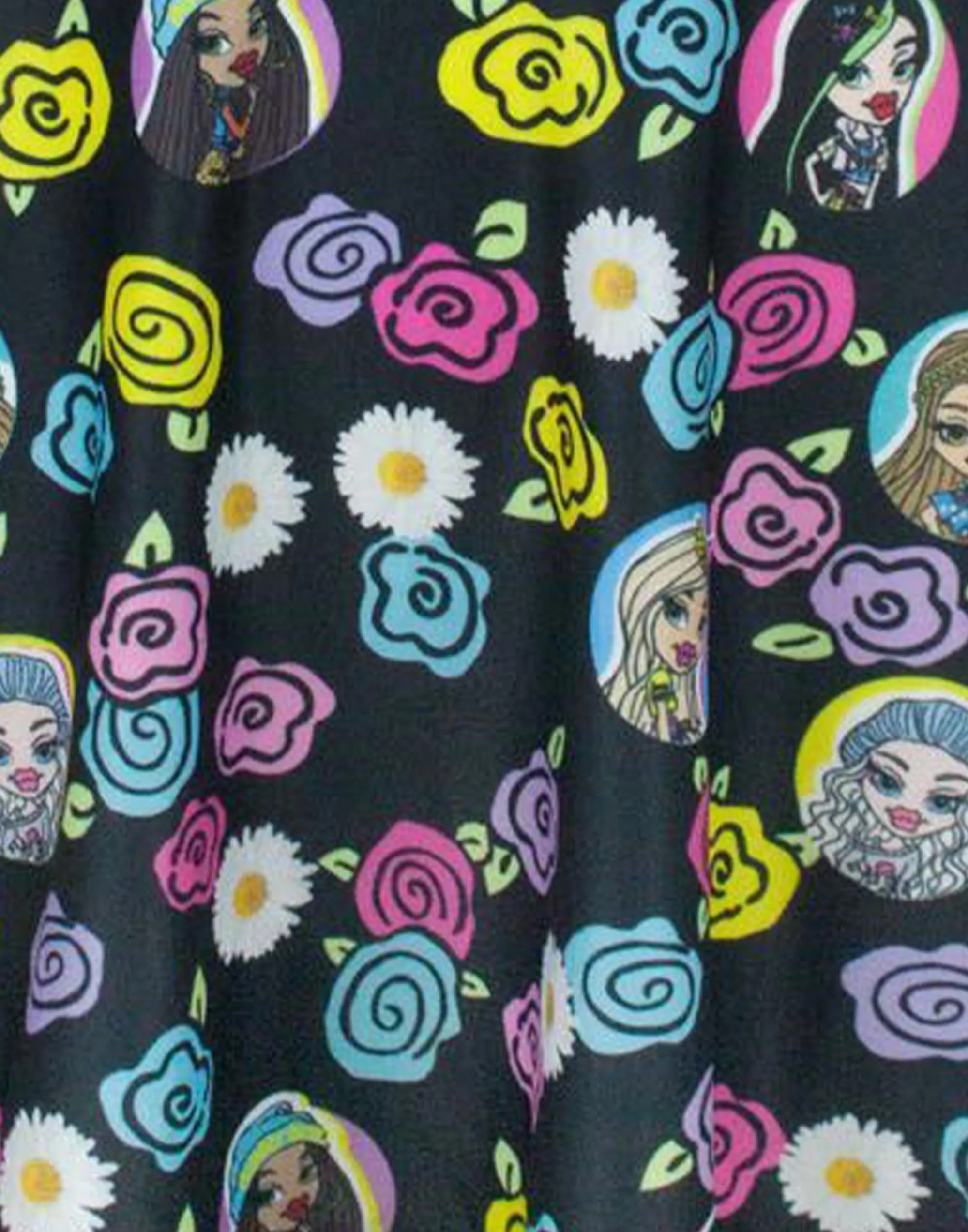 Bratz Girls Black Sleeveless Skater Dress