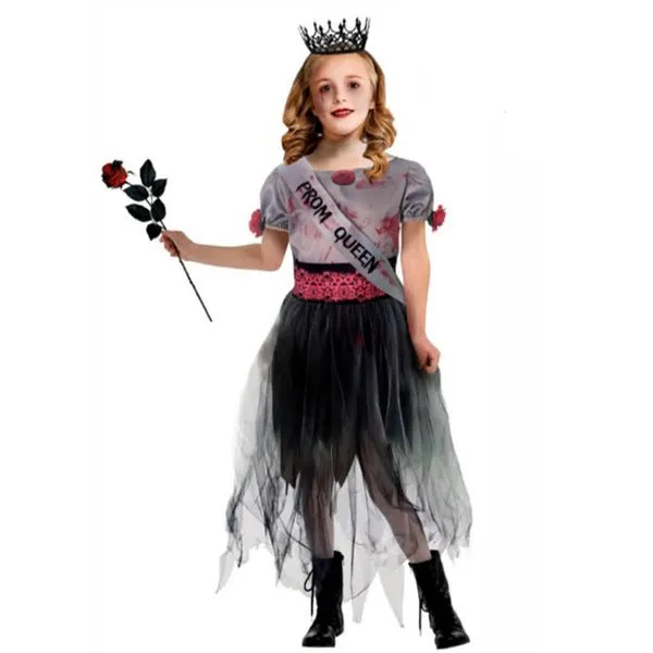 Children Zombie Prom Queen Costume