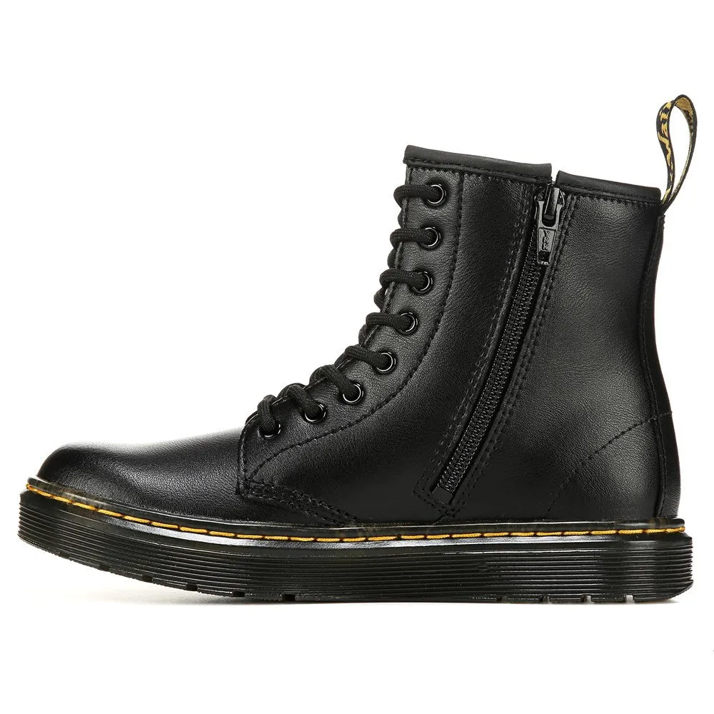 Children's Zavala Combat lace-up boots for small/large children Dr. Martens, black