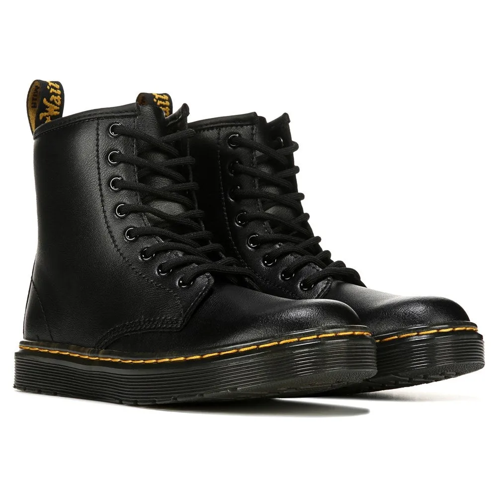 Children's Zavala Combat lace-up boots for small/large children Dr. Martens, black