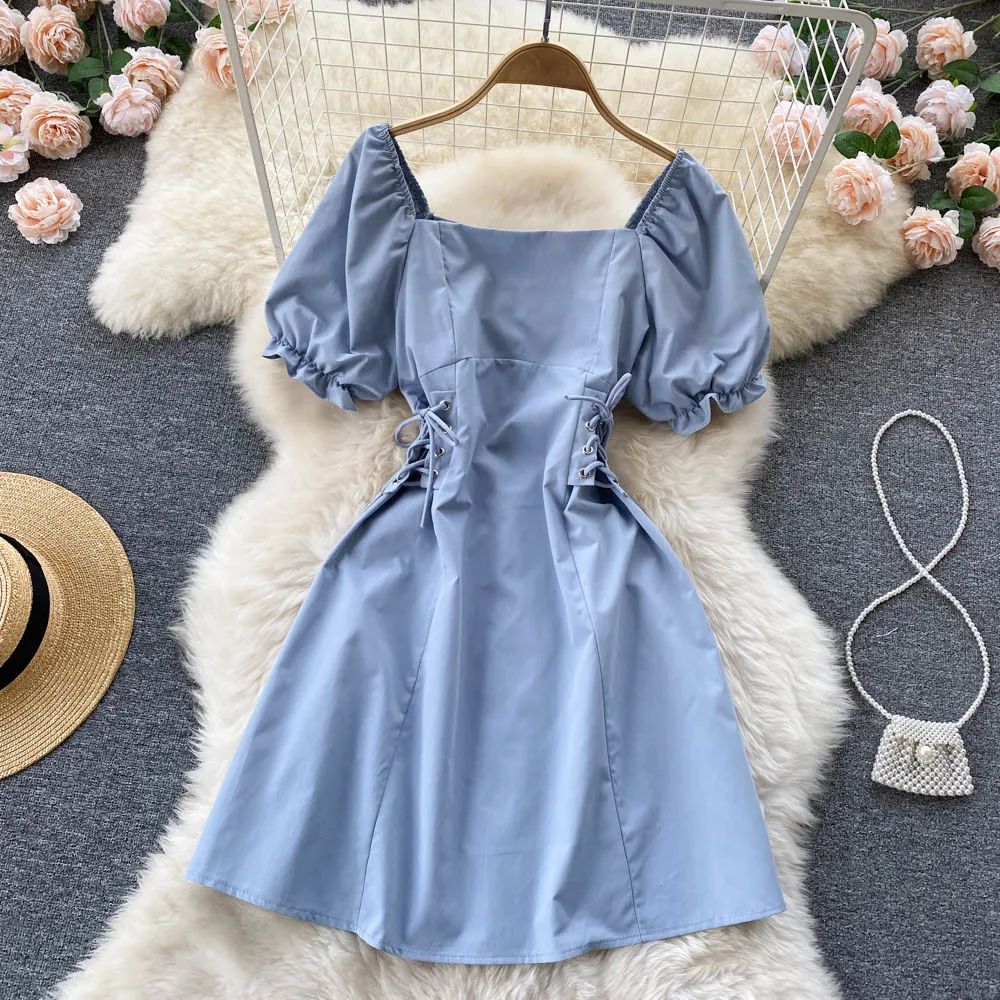 Cute A line lace up dress fashion dress    S434