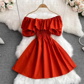 Cute A line short dress fashion dress   S404