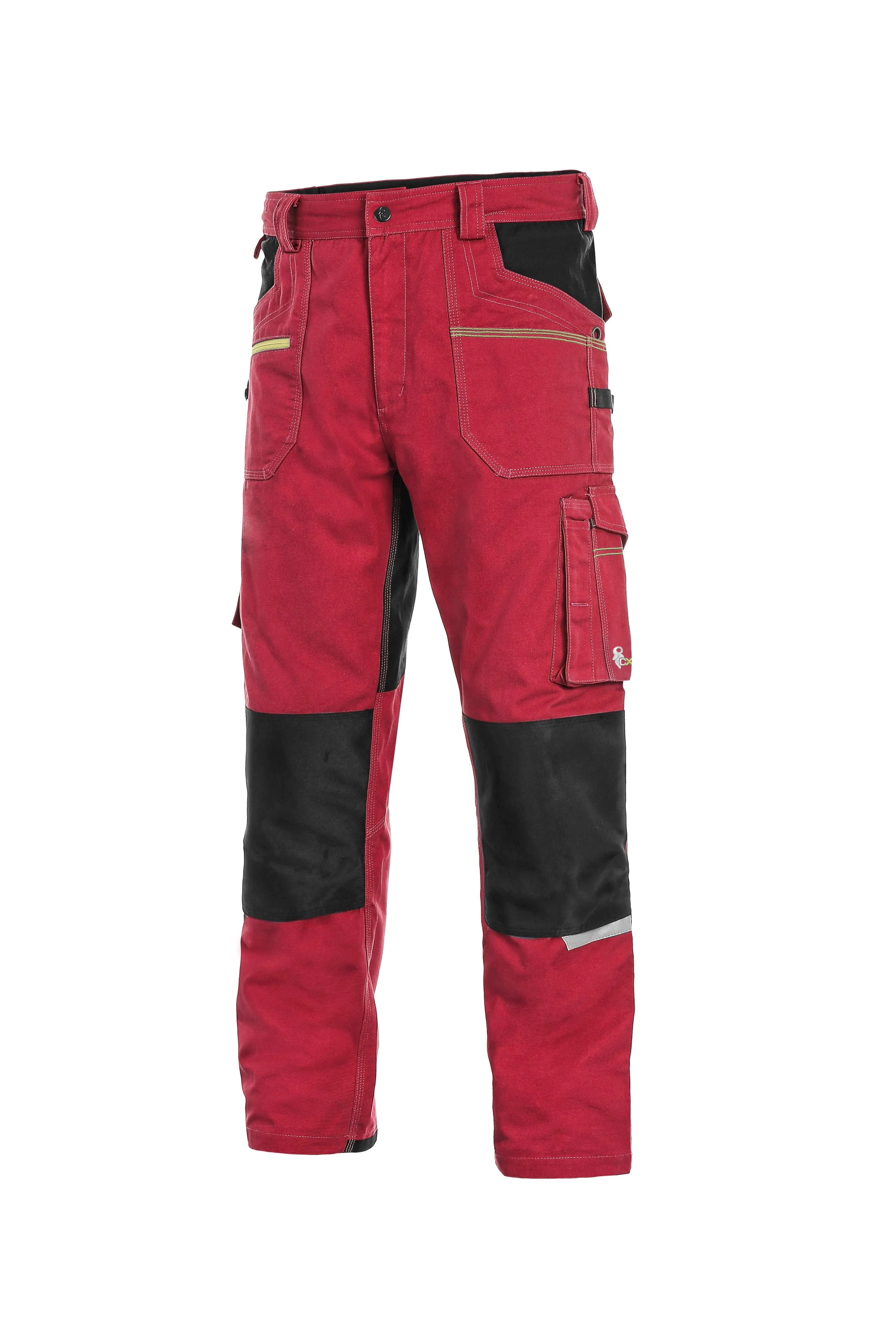 CXS STRETCH, MEN´S, WORK PANTS, RED-BLACK