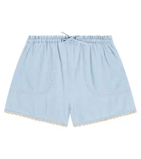 Denim shorts Halcyon Zimmermann Kids, blue