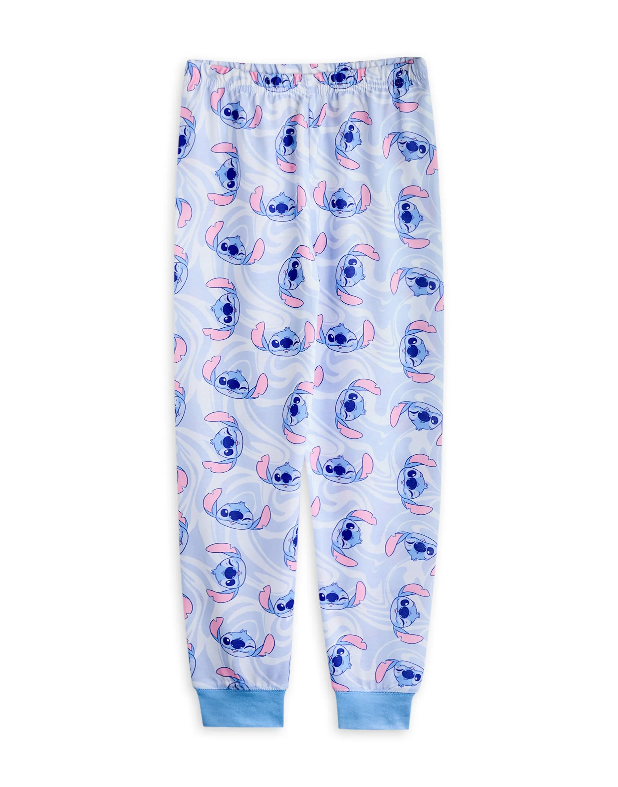 Disney Stitch & Angel Girls Multicoloured Multi-Pack of 2 Long Sleeve Long Leg Pyjama Set