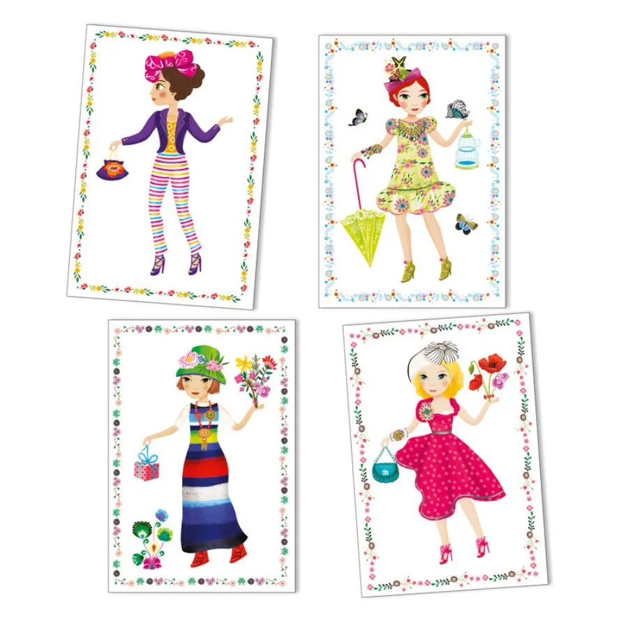 Djeco - Massive Fashion Stickers And Paper Dolls