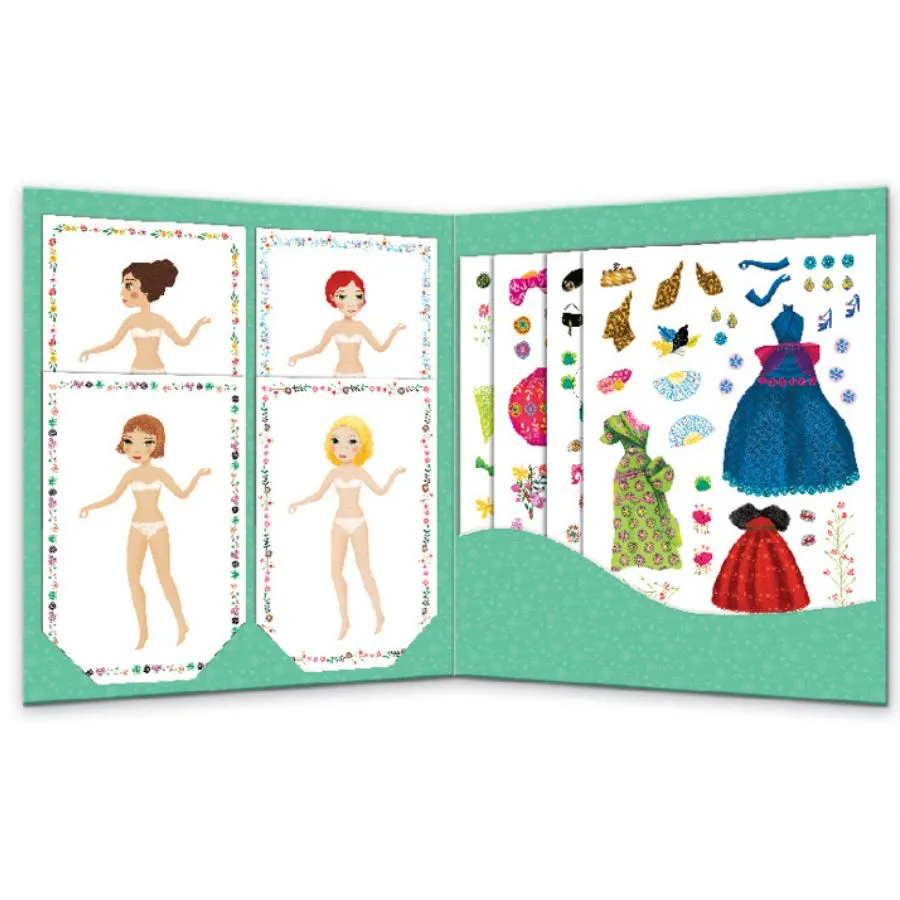 Djeco - Massive Fashion Stickers And Paper Dolls