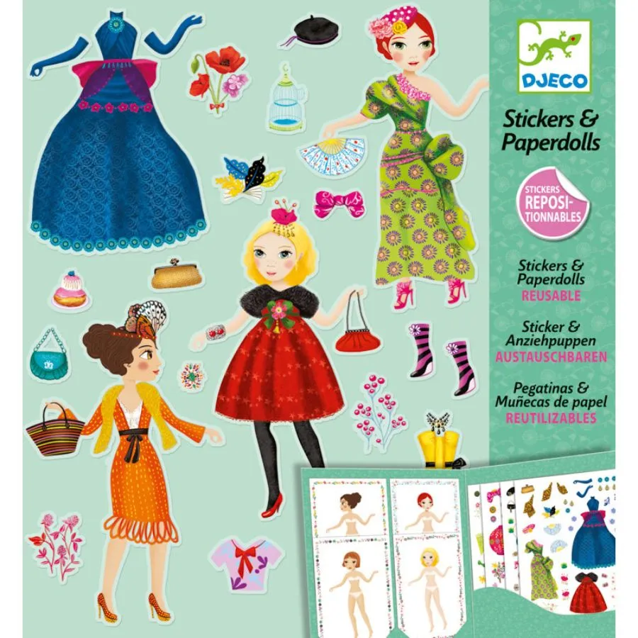 Djeco - Massive Fashion Stickers And Paper Dolls