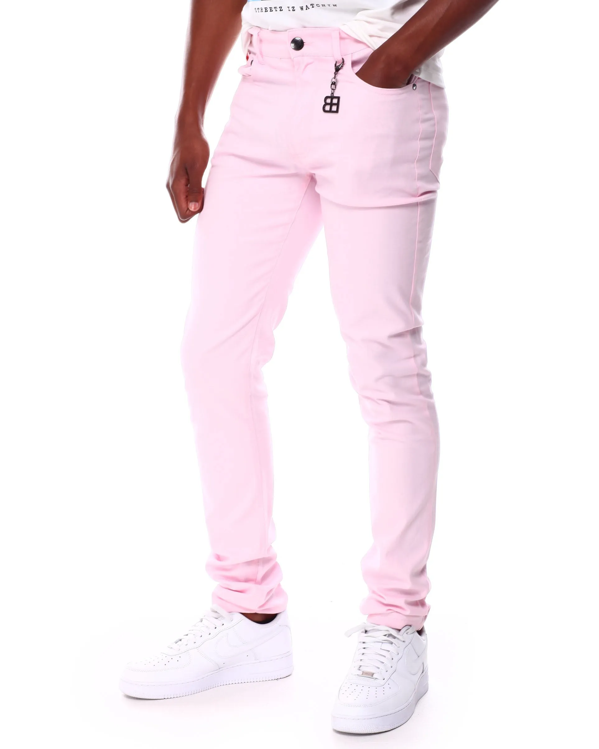 ELIE BALLEH PINK COTTON STRETCH 5 Packet Twill Pants