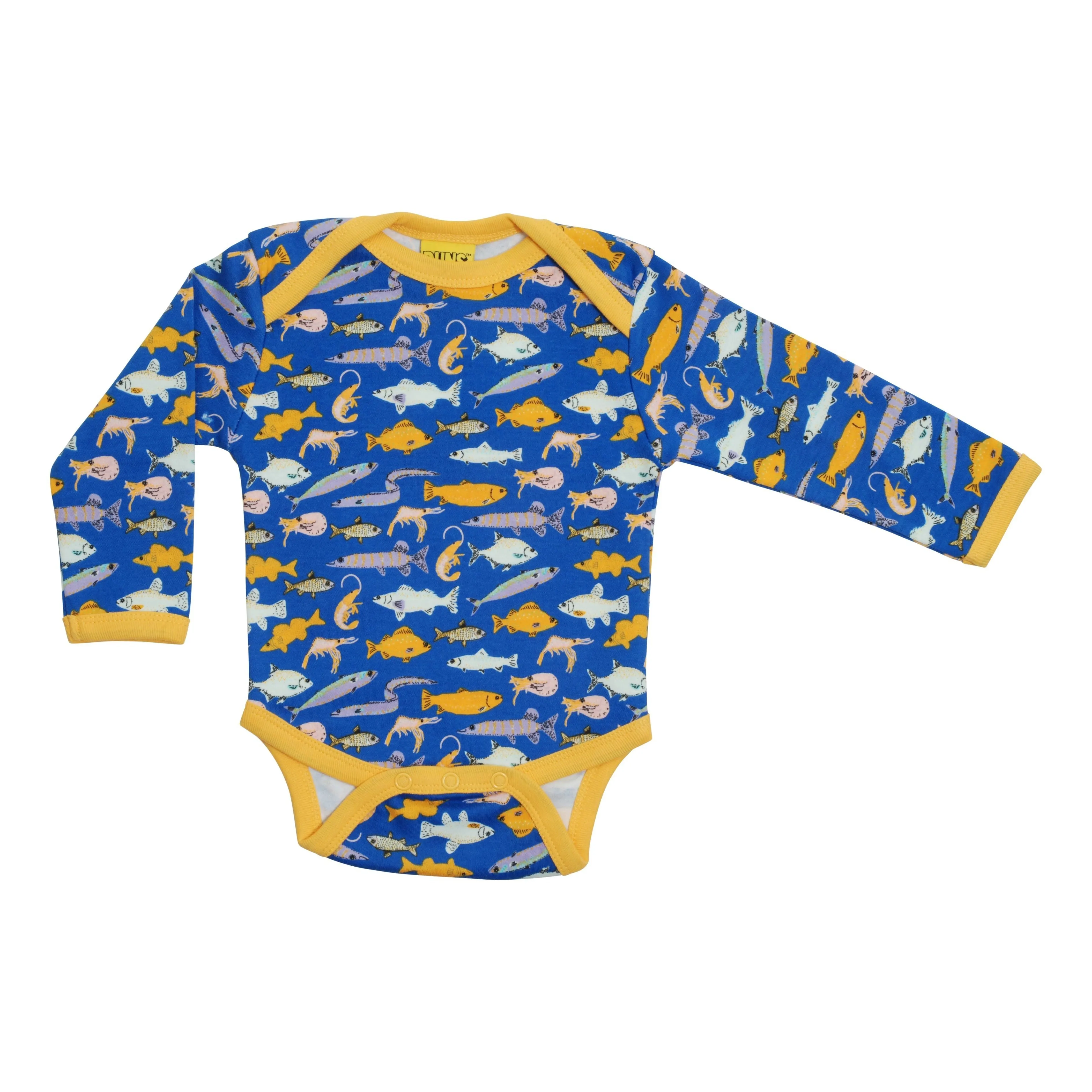 Fish - Blue Long Sleeve Onesie