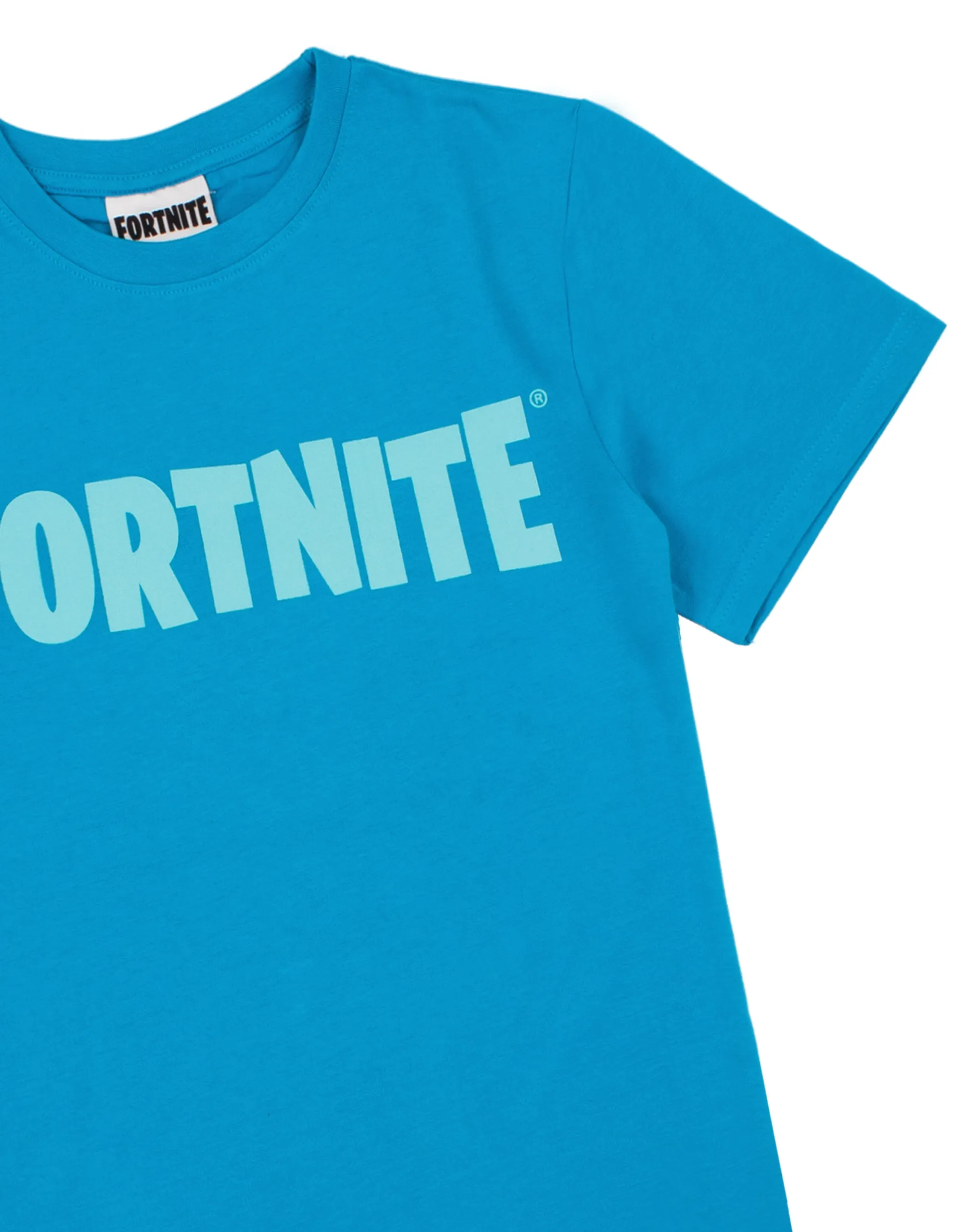 Fortnite Battle Royale Boys Blue Short Sleeved T-Shirt