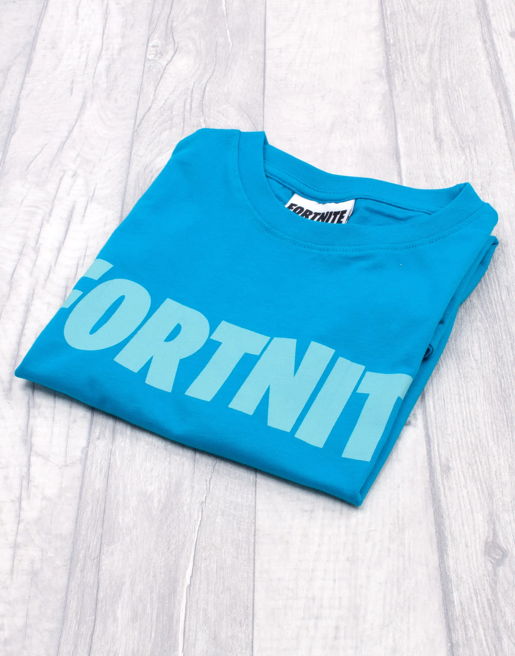 Fortnite Battle Royale Boys Blue Short Sleeved T-Shirt