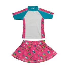 Girls 2-6 Short Sleeve Rashguard Set