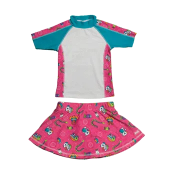 Girls 2-6 Short Sleeve Rashguard Set