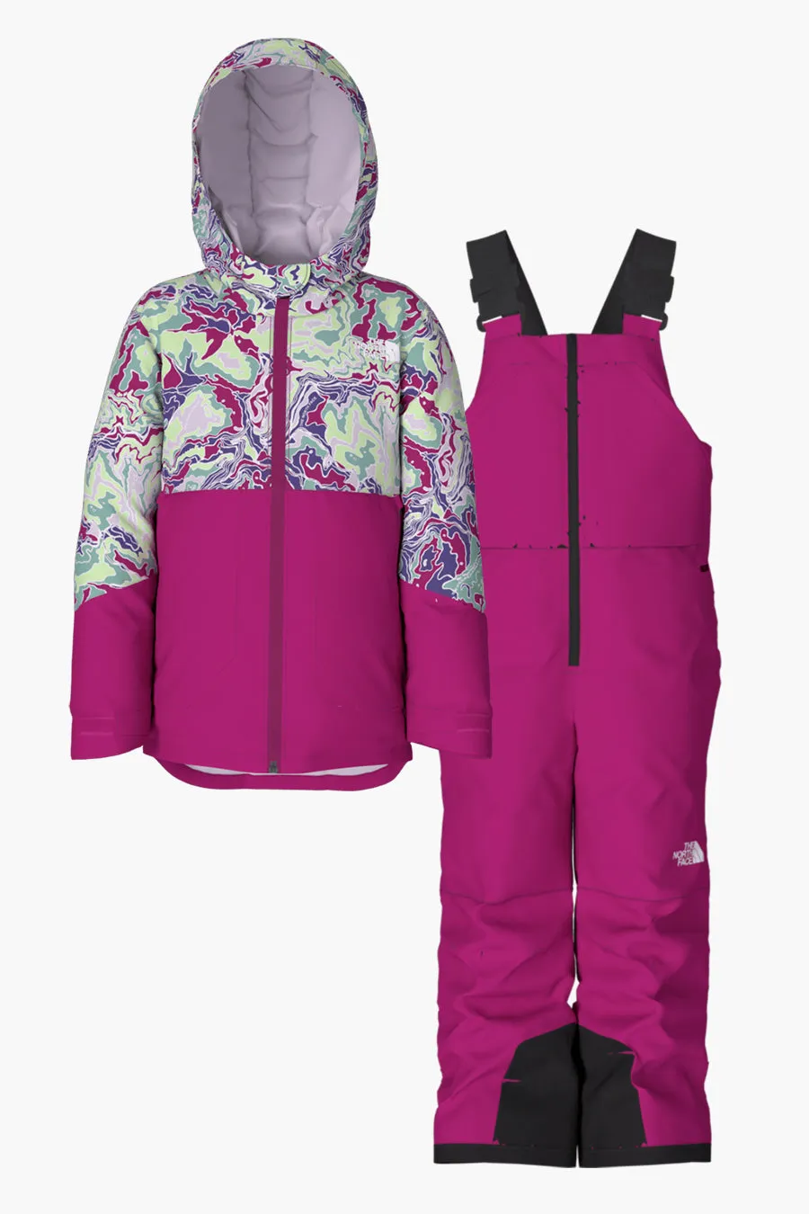 Girls North Face 2-Piece Winter Set (Size 6 left)