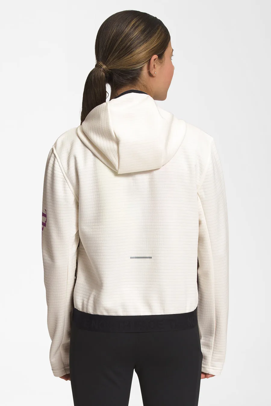 Girls Sports Hoodie North Face Gardenia White