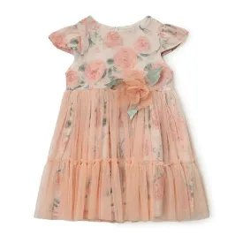 Girls Tulle Floral Net Dress