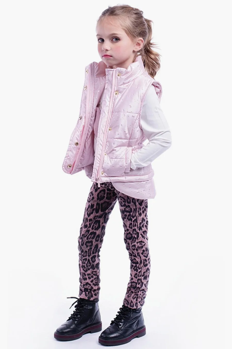 Girls Vest Imoga Freddie - Powder