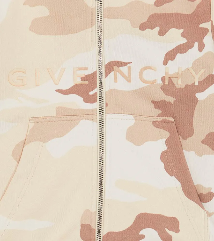 Givenchy Kids Camouflage Hoodie, Multicolor