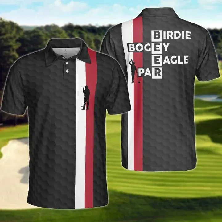 Golf Beer Birdie Bogey Eagle Par Polo Shirt For Men, Tropical Golf Shirt For Men Coolspod