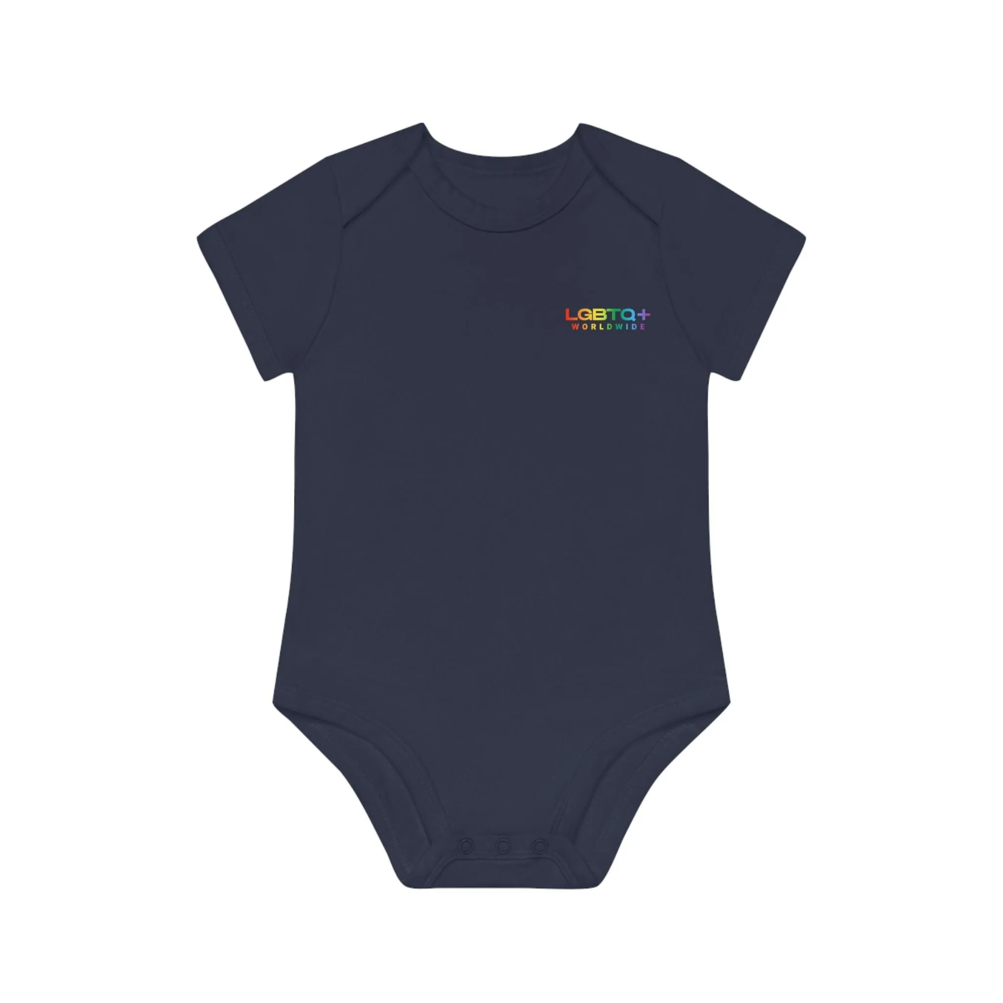 ,,HAPPY ALIEN" Baby Organic Short Sleeve Bodysuit