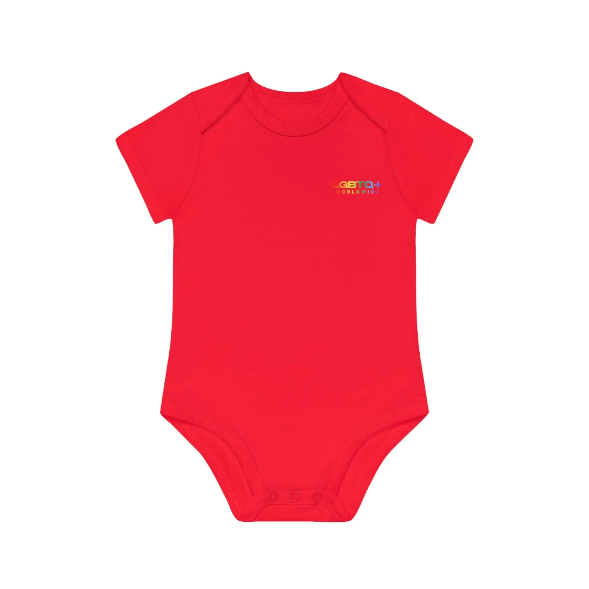 ,,HAPPY ALIEN" Baby Organic Short Sleeve Bodysuit