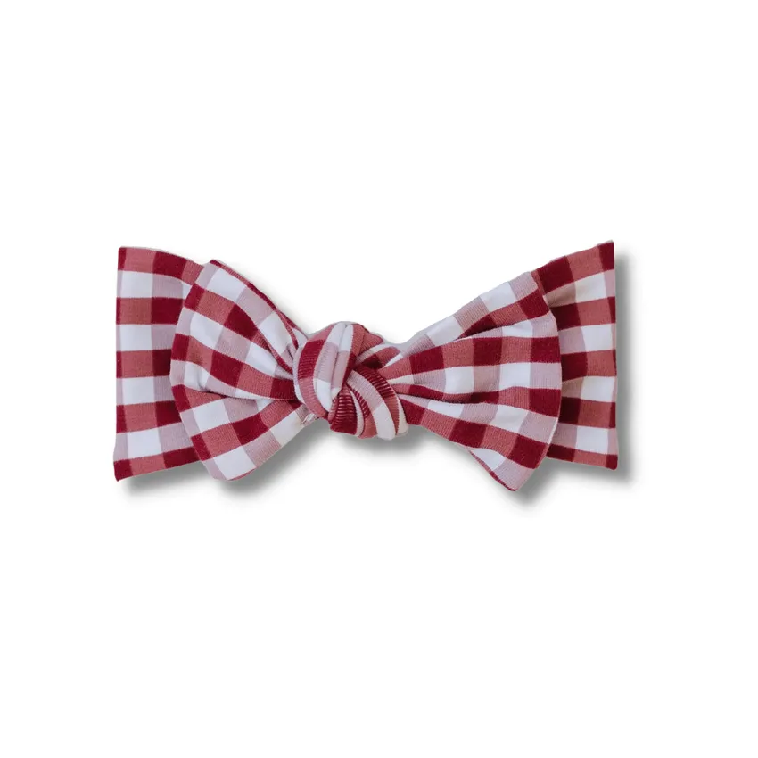 Head Wrap, Red Gingham