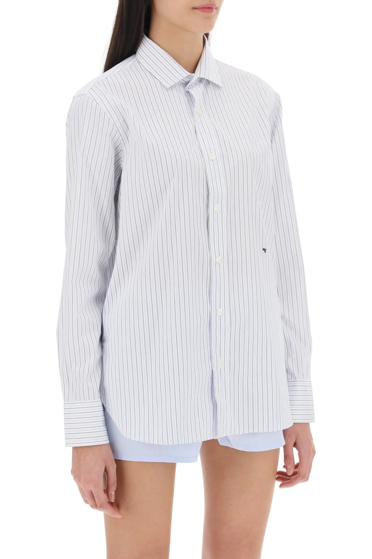 Homme Girls Striped Poplin Shirt