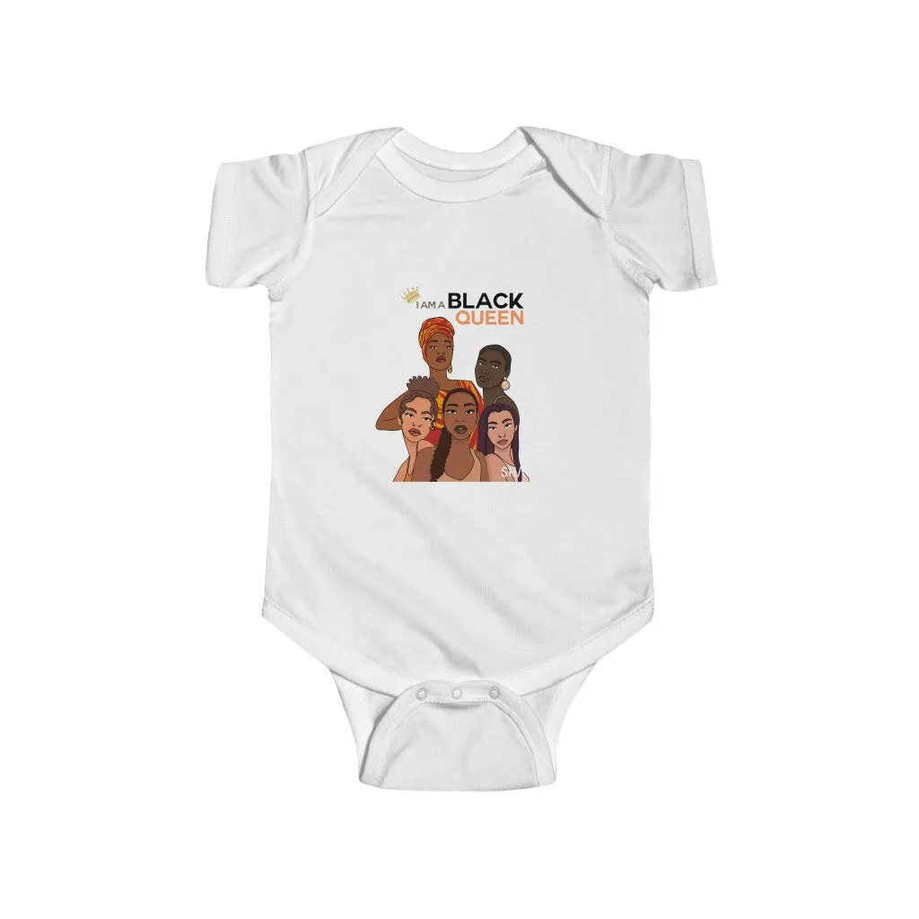 IAC KIDS Clothing  Infant Fine Jersey Bodysuit / I am Black Queen