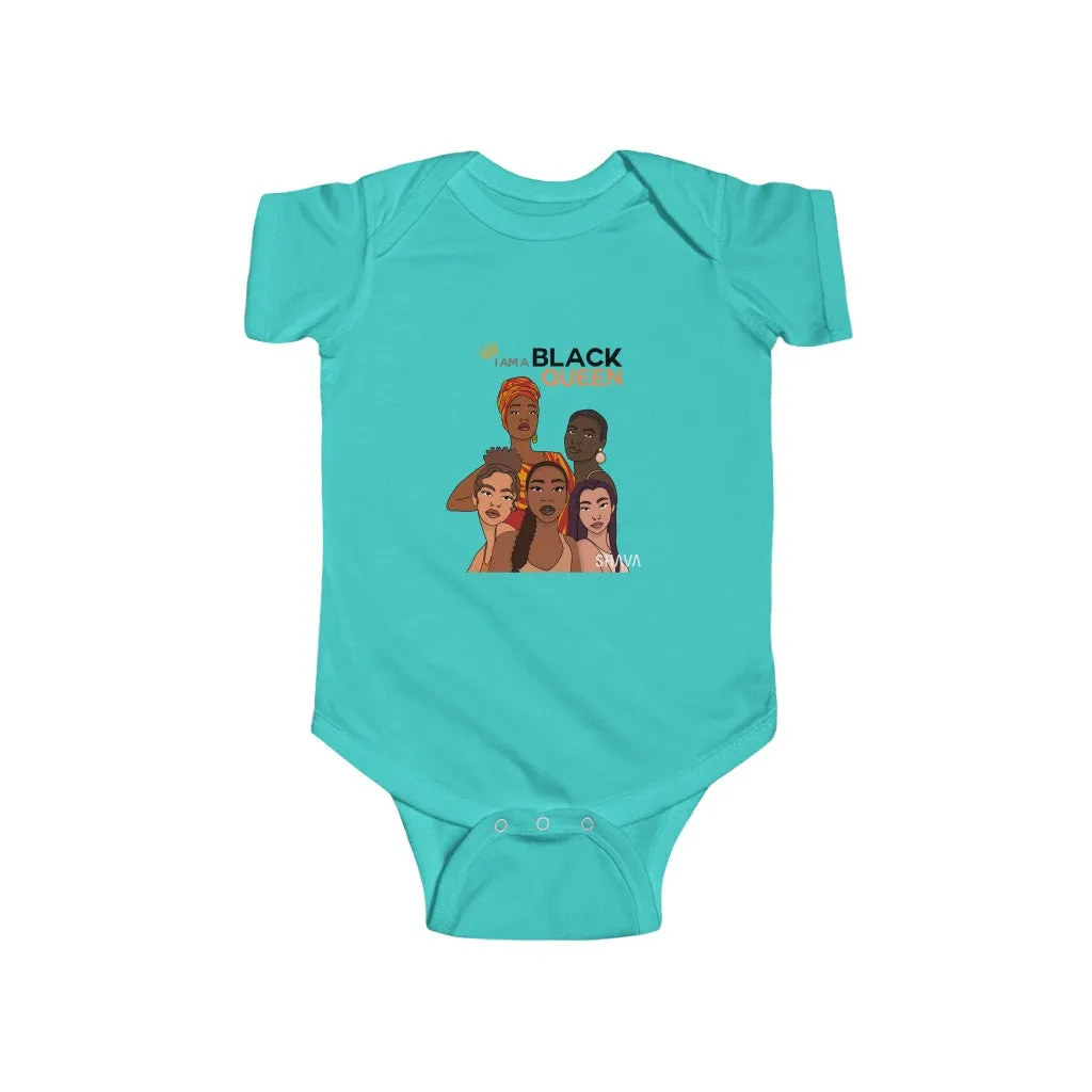 IAC KIDS Clothing  Infant Fine Jersey Bodysuit / I am Black Queen