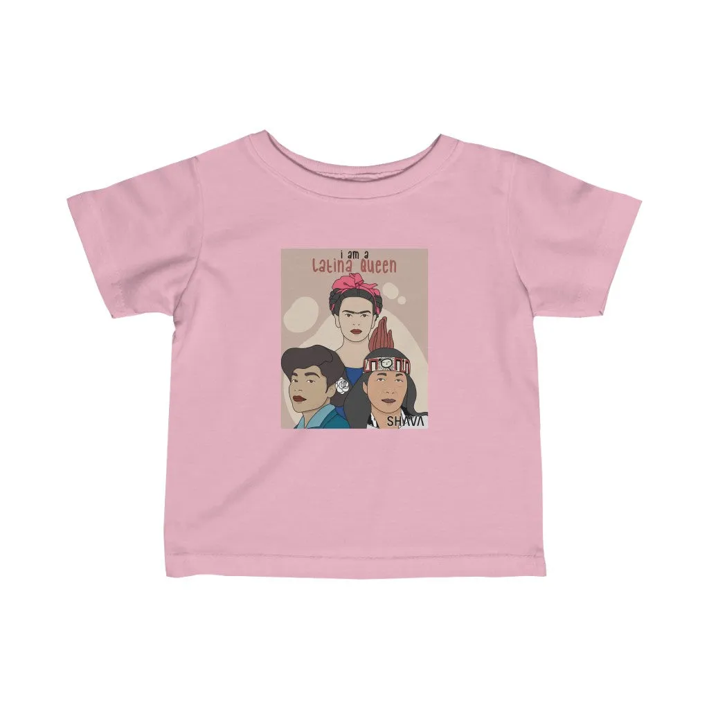 IAC  KIDS T-Shirts Infant Fine Jersey Tee / I am a latina queen