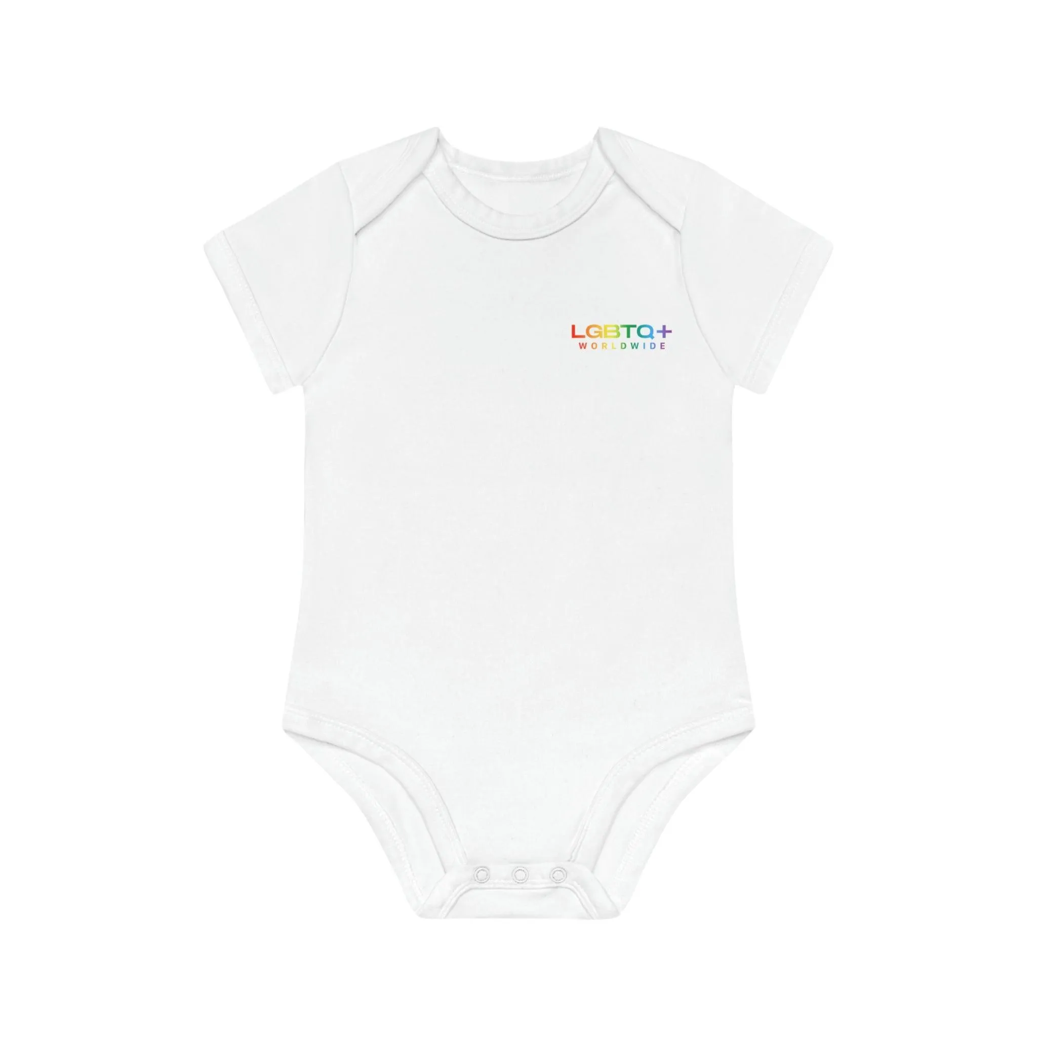 ,,INTELLIGENT" Baby Organic Short Sleeve Bodysuit