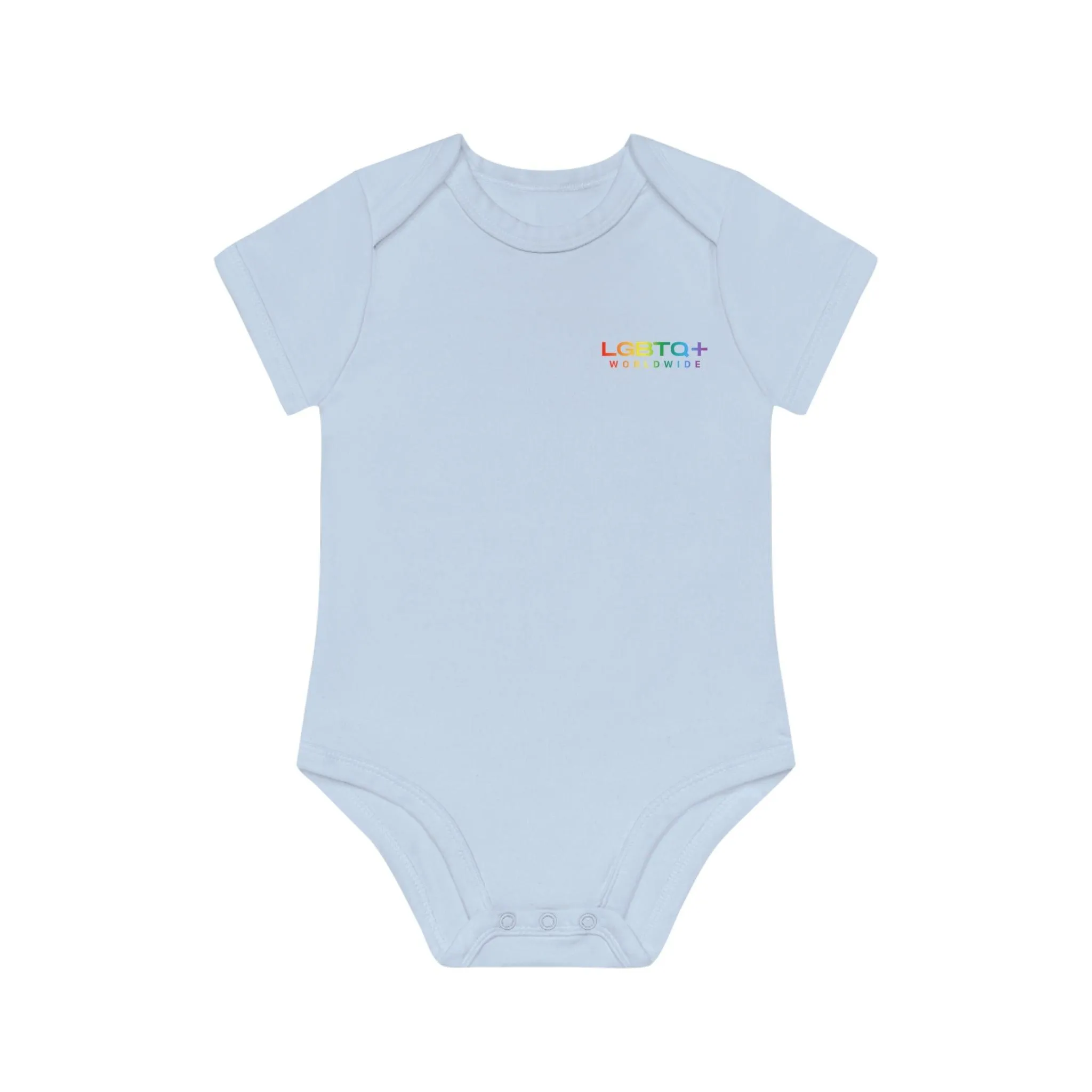 ,,INTELLIGENT" Baby Organic Short Sleeve Bodysuit