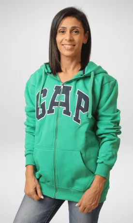 Jacket Uni-Sex With Hoodie - Green