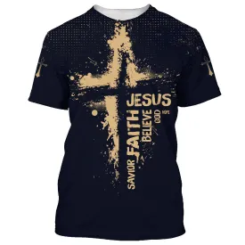 Jesus Hope God Believe Faith Savior 3d All Over Print Shirt - Christian 3d Shirts For Men Women