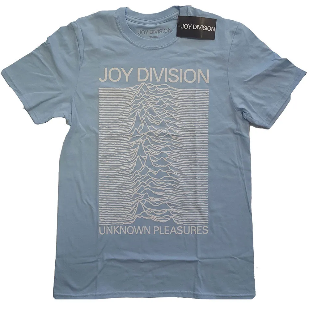 Joy Division T Shirt - Unknown Pleasures, Blue