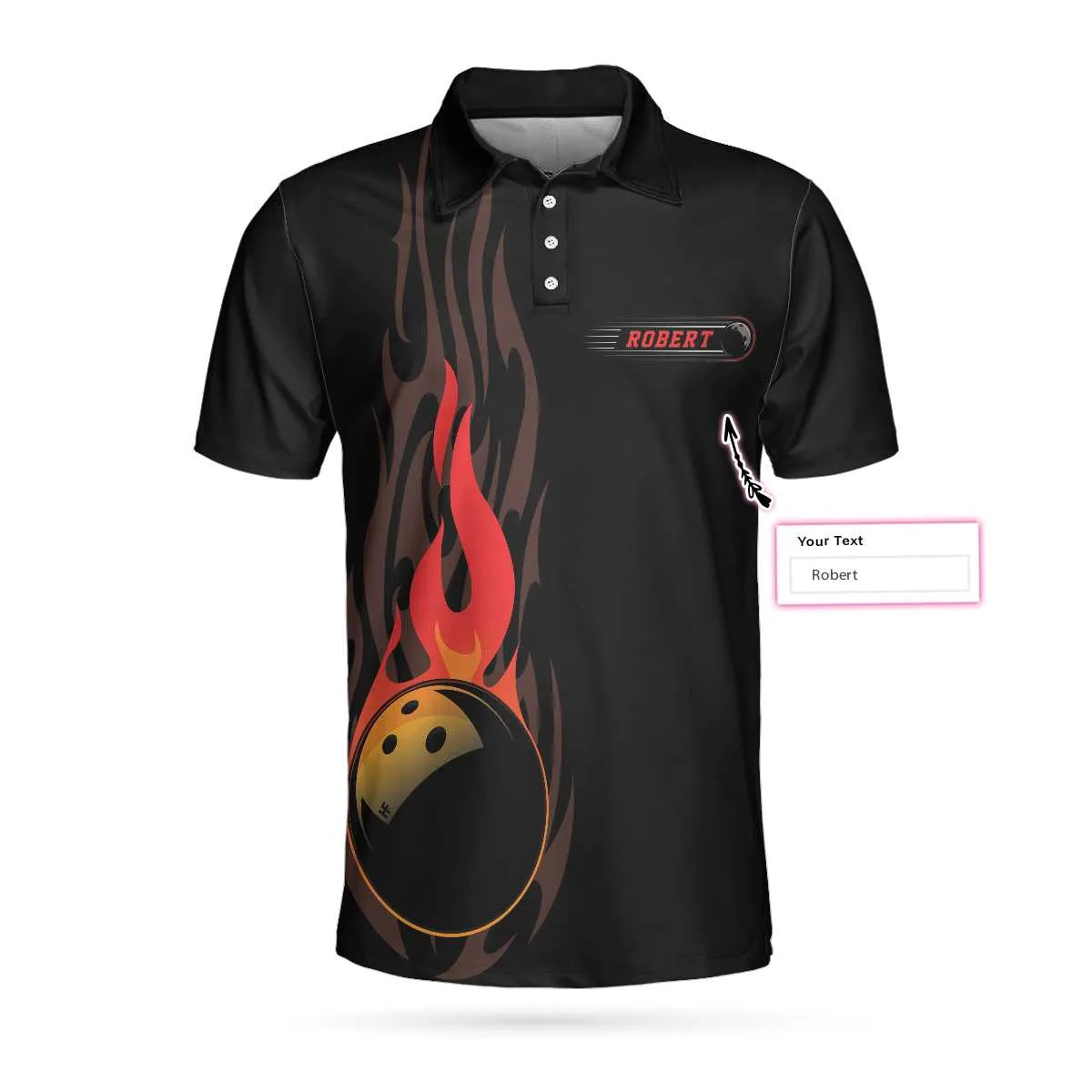 Keep Your Eyes On The Balls Bowling Custom Polo Shirt, Personalized Bowling Shirt For Men Coolspod