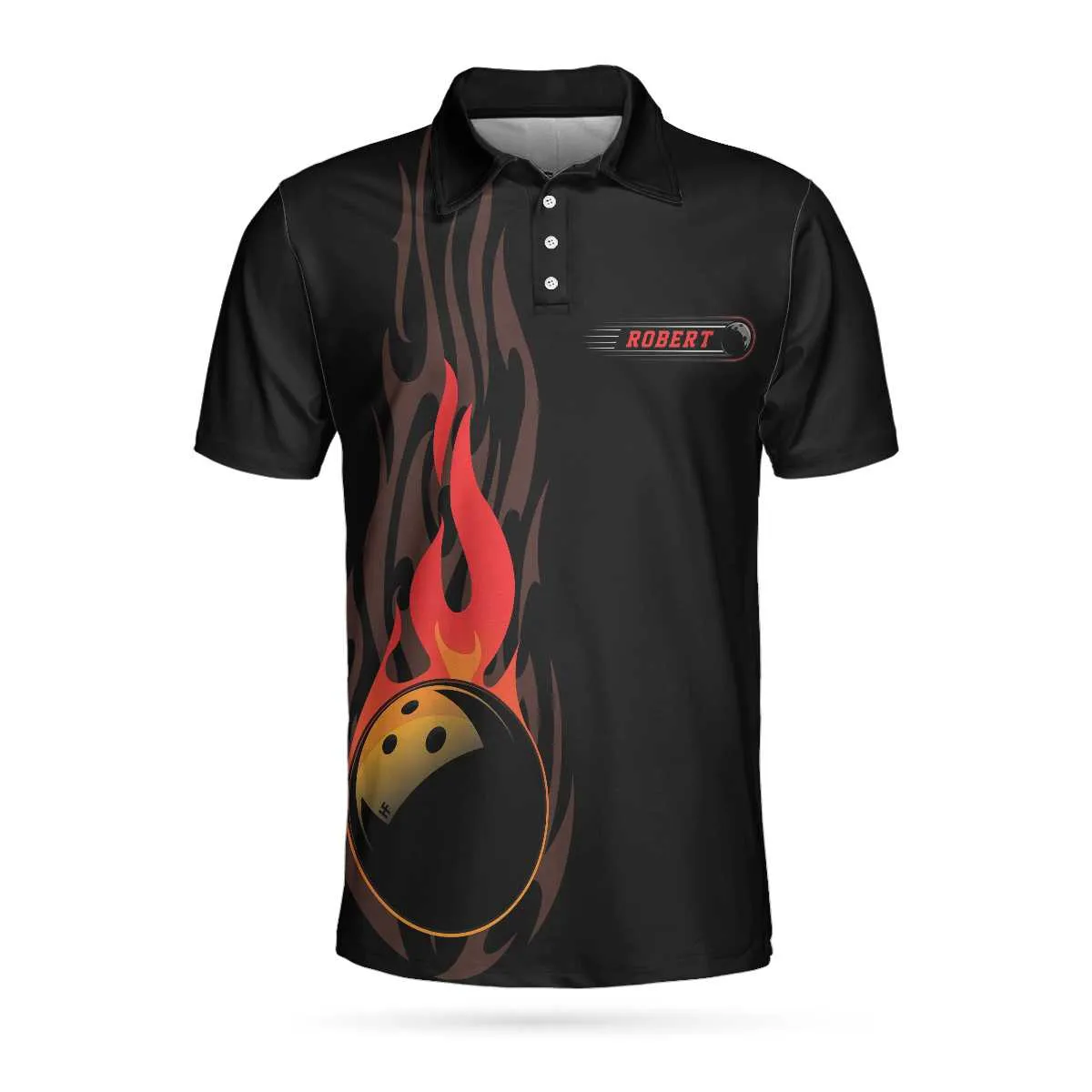 Keep Your Eyes On The Balls Bowling Custom Polo Shirt, Personalized Bowling Shirt For Men Coolspod