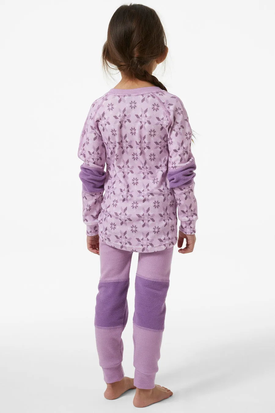 Kids Baselayer Helly Hansen Life Merino Set Wisteria Purple