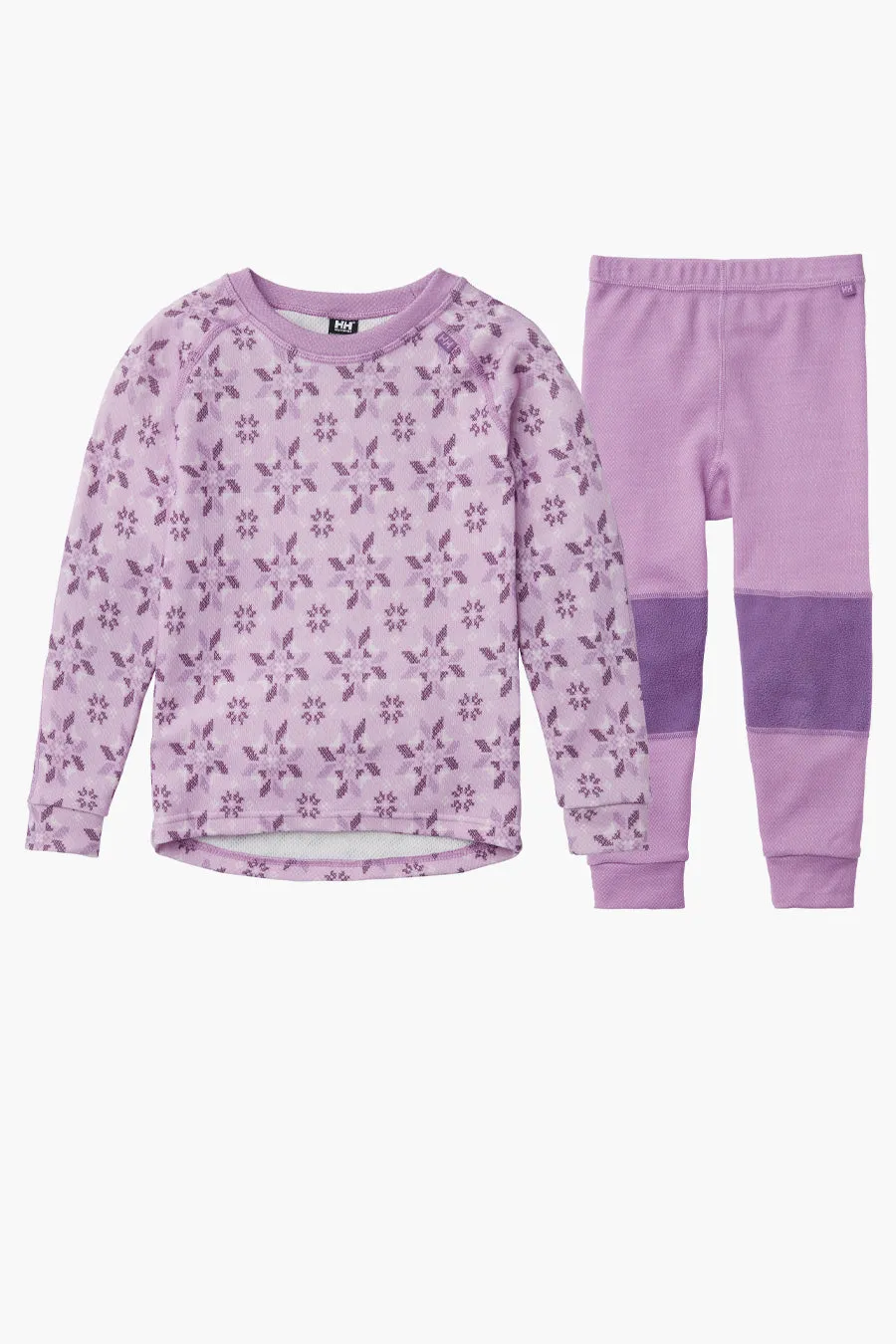 Kids Baselayer Helly Hansen Life Merino Set Wisteria Purple