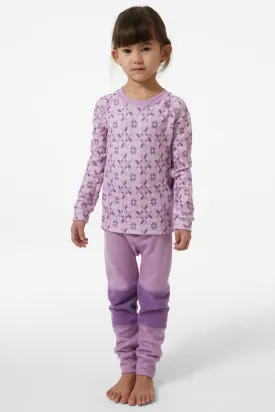 Kids Baselayer Helly Hansen Life Merino Set Wisteria Purple