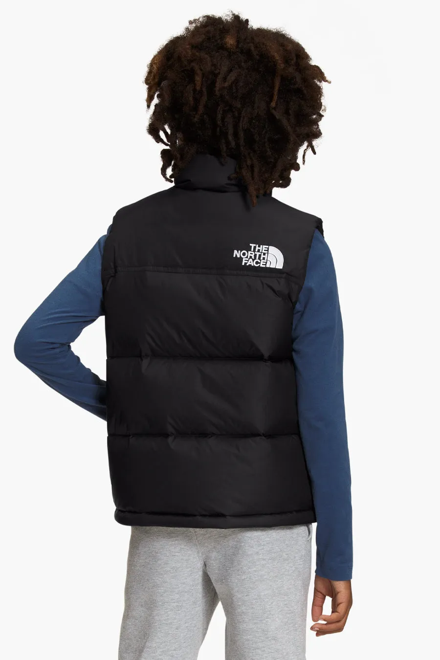 Kids Vest North Face Teen 1996 Retro Nupste TNF Black